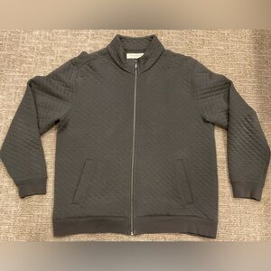 Tommy Bahama Quilted Zip-up Sweatshirt Large - EUC